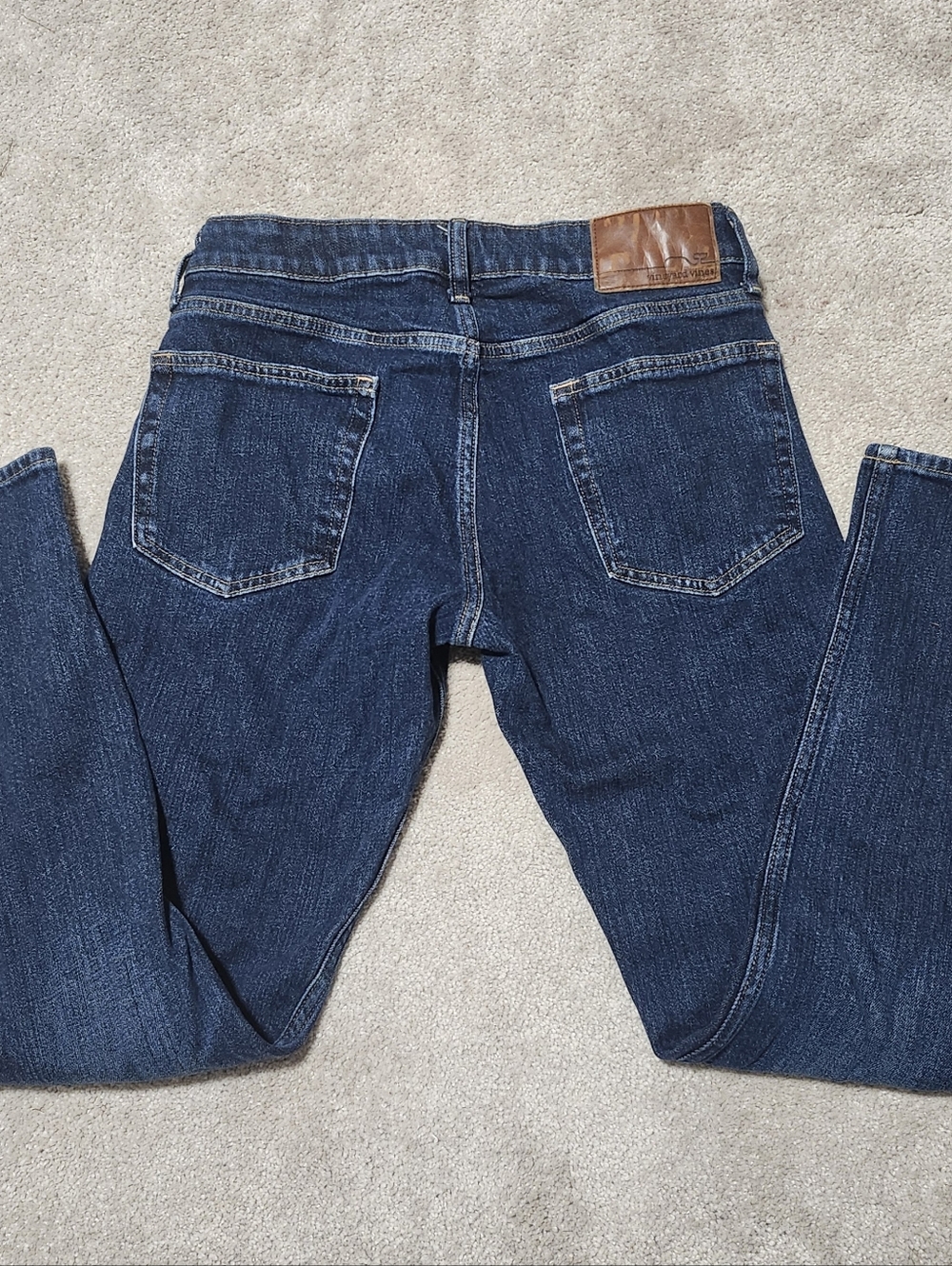 Vineyard Vines Men's Dark Blue Denim Jeans Classic‎ Straight Fit Size 28x28